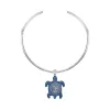 施华洛世奇/Swarovski 蓝色 镀铑,镀钯 项圈 Mustique Sea Life Turtle 项圈 5533759
