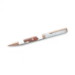 施华洛世奇/Swarovski Line Friends Brown 圆珠笔 咖啡色 镀玫瑰金色调 5534327