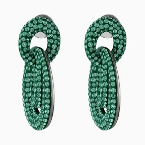 施华洛世奇/Swarovski Tigris穿孔耳环 绿色 镀钌 5540373