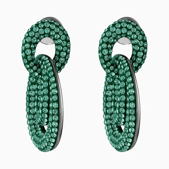 施华洛世奇/Swarovski Tigris穿孔耳环 绿色 镀钌 5540373