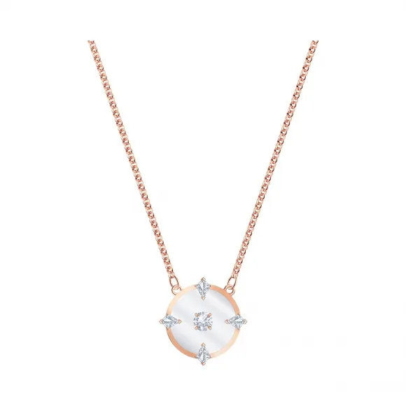 施华洛世奇/Swarovski North 项链  白色  镀玫瑰金色调 5551797