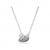 施华洛世奇/Swarovski  Swarovski Iconic Swan 链坠  天鹅  大码  灰色  镀铑 5614118