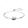 施华洛世奇/Swarovski Swarovski Iconic Swan 手链  天鹅  黑色  镀铑 5614119