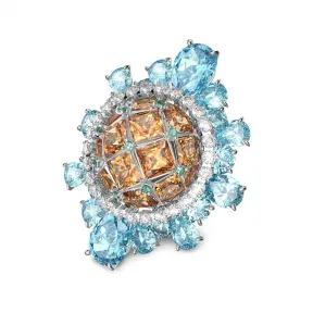 施华洛世奇/Swarovski Curiosa 戒指  彩色的  镀铑系列 5620689