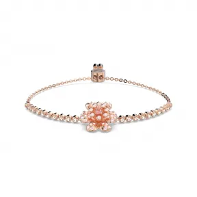 施华洛世奇/Swarovski  Connexus half tennis 手链  花朵  粉红色  镀玫瑰金色调 5621144