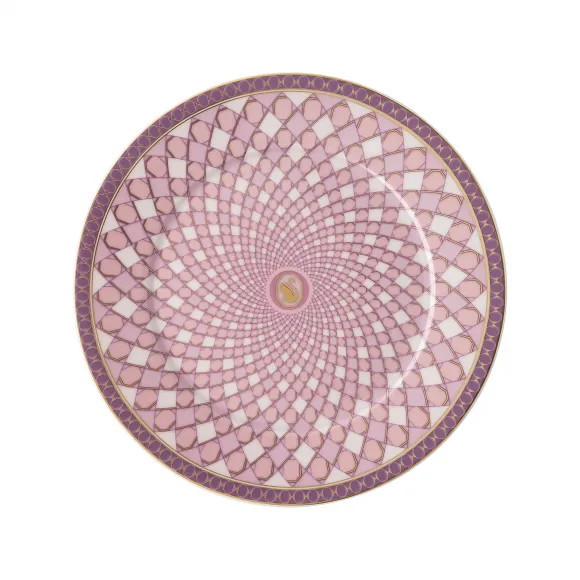 施华洛世奇/Swarovski Signum 面包碟  瓷器  粉红色 5635537