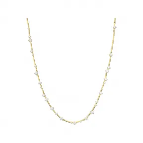 施华洛世奇/Swarovski Constella 项链  圆形切割  大码  白色  镀金色调 5640183