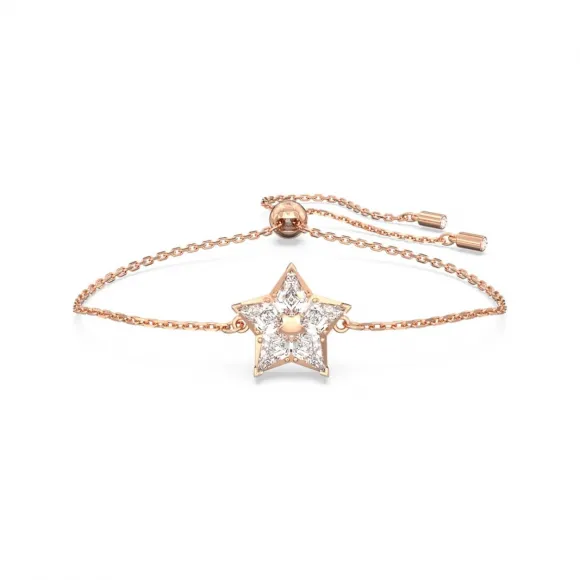 施华洛世奇/Swarovski Stella 手链  风筝型切割  星星  白色  镀玫瑰金色调 5645460