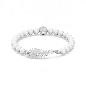 施华洛世奇/Swarovski Nice 手链 羽毛 白色 镀铑 5646744