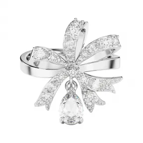 施华洛世奇/Swarovski Volta 个性戒指  蝴蝶结  白色  镀铑 5647722