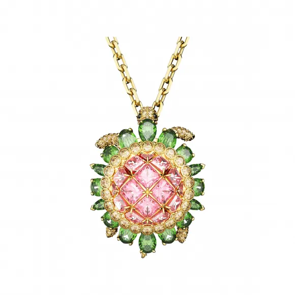 施华洛世奇/Swarovski Idyllia 链坠  乌龟  流光溢彩  镀金色调 5653068