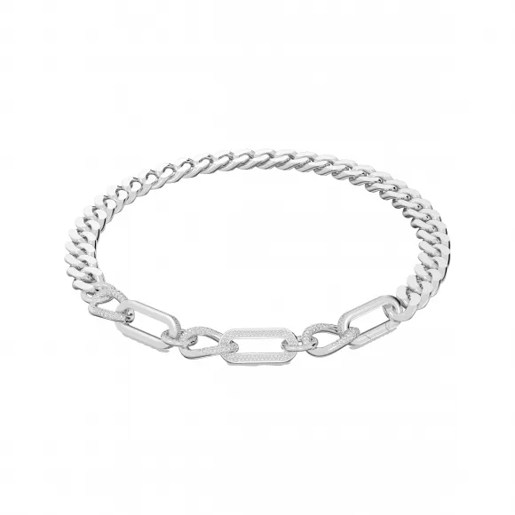 施华洛世奇/Swarovski Dextera 项链  匠心之作  混合連結  白色  镀铑 5655648