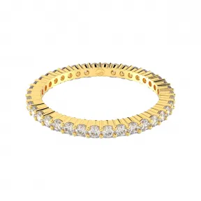 施华洛世奇/Swarovski Vittore 戒指  圆形切割  白色  镀金色调 5655703