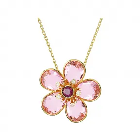 施华洛世奇/Swarovski Florere 链坠  花朵  小码  粉红色  镀金色调 5657875