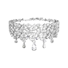 施华洛世奇/Swarovski Mesmera 束颈项链  混合切割  白色  镀铑 5661523