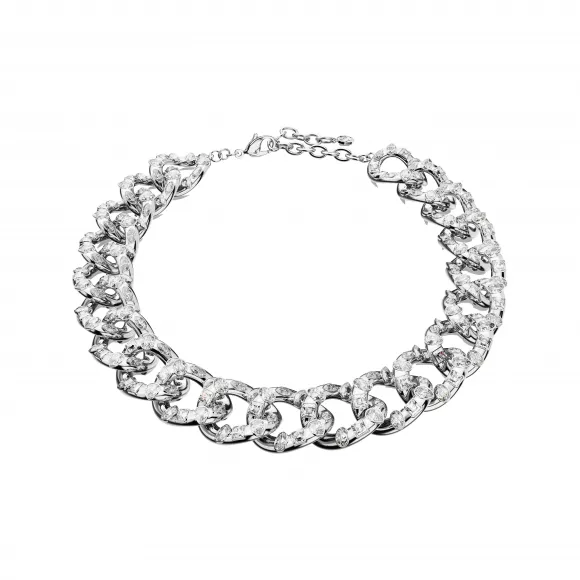 施华洛世奇/Swarovski Dextera 项链  宣言、混合切割  大码  白色  镀铑 5675546