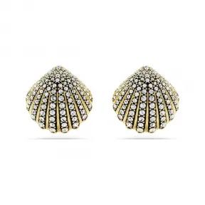 施华洛世奇/Swarovski Idyllia 耳钉  软壳面料  白色  镀金色调 5683970