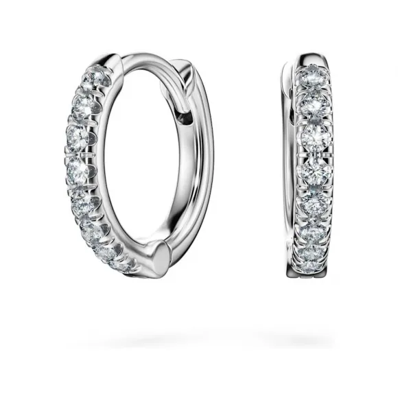 施华洛世奇/Swarovski 永恒圈形耳环 实验室种植钻石 0.1 克拉总重量 18K 白金 5699135