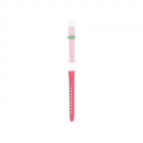 斯沃琪/Swatch LADY WHITE-PINK SILICONE STRAP - ACLW146   