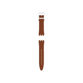 斯沃琪/Swatch SKIN IRONY 42 BROWN LEATHER STRAP - ACSS07S108   