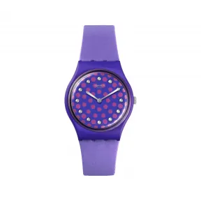 斯沃琪/Swatch 紫色波点手表-创新性植物陶瓷 34.00 mm 创新性植物陶瓷 石英表 SO31V100