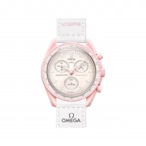 斯沃琪/Swatch MISSION TO VENUS手表-MOON联名款 42.00 mm 创新性植物陶瓷 石英表 SO33P100