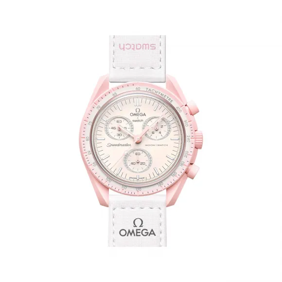 斯沃琪/Swatch MISSION TO VENUS手表-MOON联名款 42.00 mm 创新性植物陶瓷 石英表 SO33P100