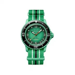 斯沃琪/Swatch Scuba Fifty Fathoms 42.30 MM 生物陶瓷 男表 SO35I100C