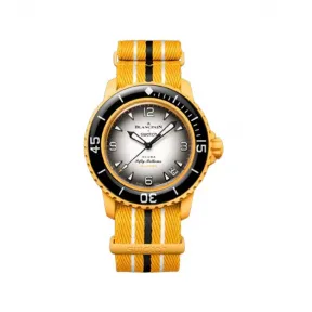 斯沃琪/Swatch Scuba Fifty Fathoms 42.30 MM 生物陶瓷 男表 SO35P100C