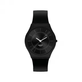 斯沃琪/Swatch 黑色骑士手表-Monthly Drops 34.00 mm 生物源材质 石英表 SS08B100-S14