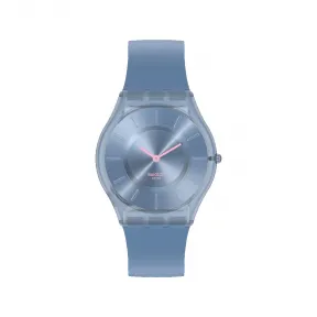 斯沃琪/Swatch 雾霾牛仔手表-Monthly Drops 34.00 mm 生物源材质 石英表 SS08N100-S14