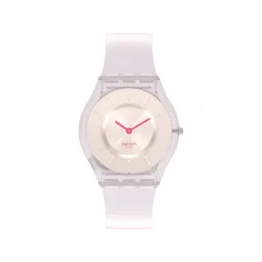 斯沃琪/Swatch 纯白奶油手表-Monthly Drops 34.00 mm 生物源材质 石英表 SS08V101-S14
