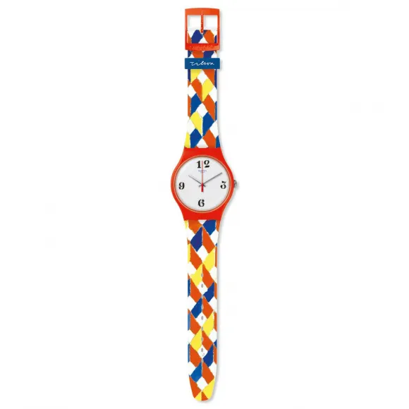 斯沃琪/Swatch Biennale特别款手表-艺术合作系列 41.00 mm 塑料 石英表 SUOZ312S
