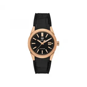 豪雅/TAG Heuer 卡莱拉Carrera系列 石英机芯 抛光精钢，覆黑色PVD涂层 男表 WBG1351.FC6418
