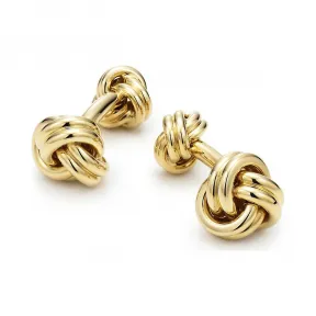 蒂芙尼/Tiffany 18K 黄金绳结装饰袖扣 10583039 | 