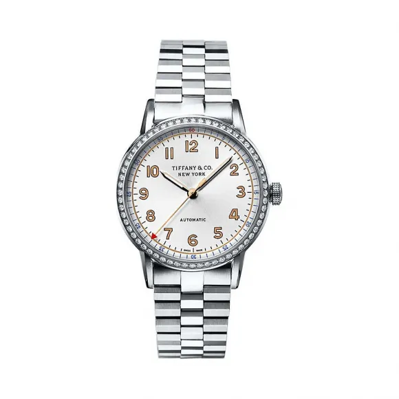 Tiffany CT60® 系列 34 毫米 3-Hand 不锈钢女士腕表  34668353