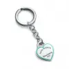 Return to Tiffany™ 系列纯银搭配 Tiffany Blue 蒂芙尼蓝色™ 珐琅装饰心形吊饰钥匙扣  63311