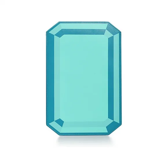 蒂芙尼/Tiffany Facets 中号 Blue® 嵌花皮革平板电脑保护套 73251095