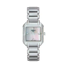 天梭 Tissot T-Lady系列 精钢 石英机芯 女表 T02.1.385.71