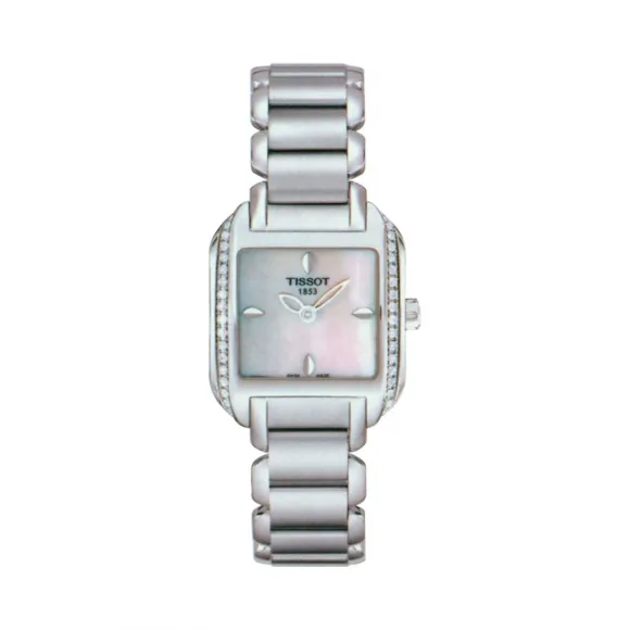 天梭 Tissot T-Lady系列 精钢 石英机芯 女表 T02.1.385.71
