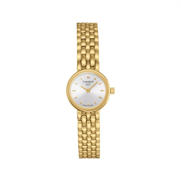 天梭 Tissot T-Lady系列 精钢镀金 石英机芯 女表 T058.009.33.031.00