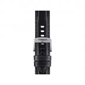 天梭/Tissot 黑色 压纹牛皮 表带 T852.046.834