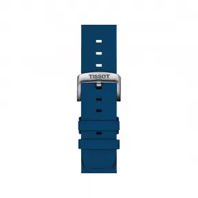 天梭/Tissot 天梭官方蓝色矽胶表带, 表耳尺寸22mm T852.047.175