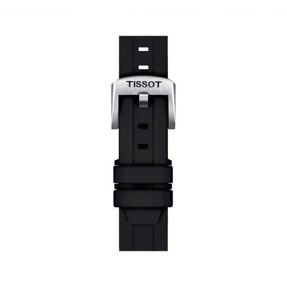 天梭/Tissot 天梭官方黑色矽胶表带, 表耳尺寸18mm T852.047.455