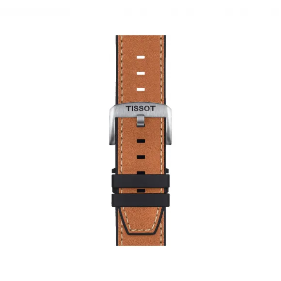 天梭/Tissot 天梭官方啡色皮革表带, 表耳尺寸23mm T852.047.777