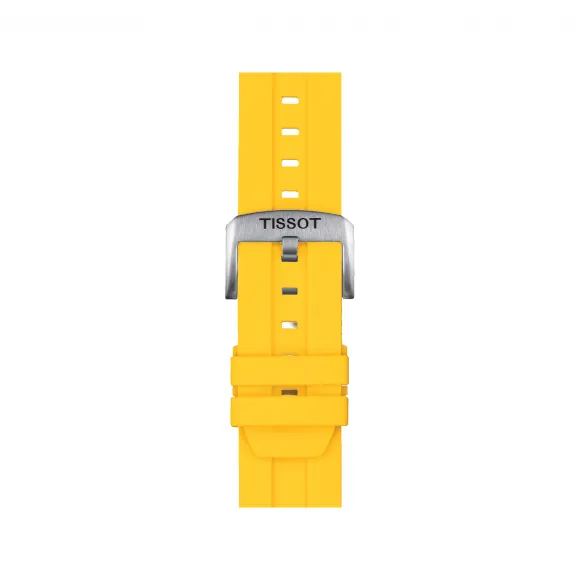 天梭/Tissot 天梭官方黄色矽胶表带, 表耳尺寸22mm T852.047.916