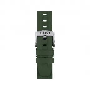 天梭/Tissot      天梭暗绿色橡胶表带 T852.049.054