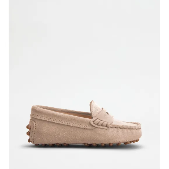 托德斯/Tod's Junior Gommino Mocasín en Ante ROSA Junior UXT00G00010J9E21M011