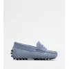 托德斯/Tod's Junior 淺藍色 兒童小牛皮豆豆鞋 UXT00G00010RE028U224