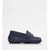 托德斯/Tod's Junior 藍色 兒童小牛皮豆豆鞋 UXT00G00010RE026U824